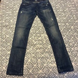 7 for all mankind “roxanne” ankle skinny jeans